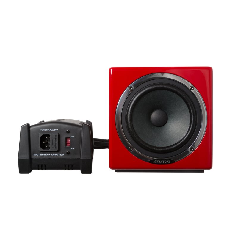 Avantone Pro Av Aredmono Active MixCube Powered Full-Range Mini Reference Monitors, Red (Single) 