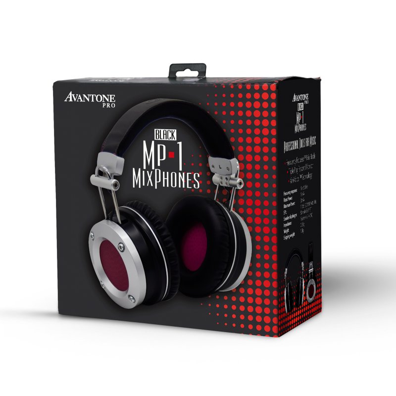 Avantone Pro AV-MP1B MixPhones Multi-mode Reference Headphones with Vari-Voice, Black 