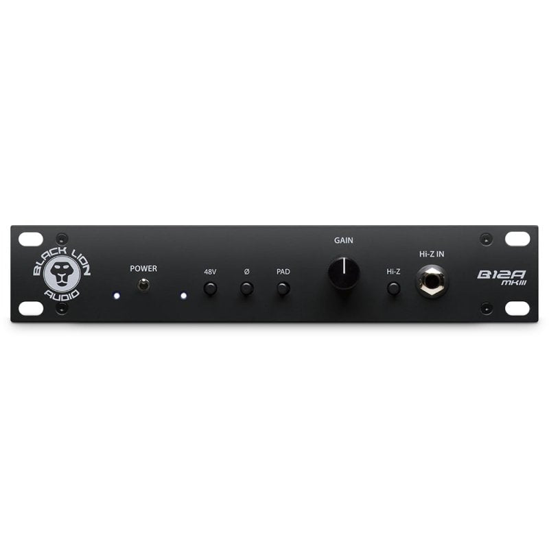 Black Lion Audio B12AMK3 Half-Rack American-Styled Mic Preamp 