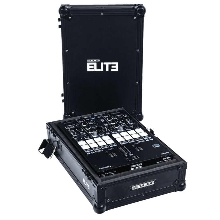 Reloop Premium Battle Mixer Case designed for DJ battle mixers, featuring durable flight road case with protective padding.