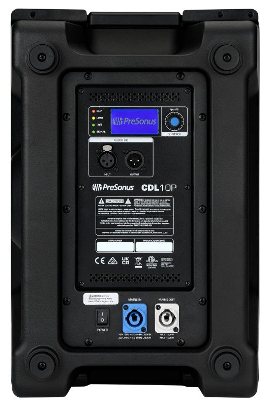 PreSonus Two-Way 10" 1000W Powered PA Loudspeaker With Constant Directivity Sound Reinforcement 