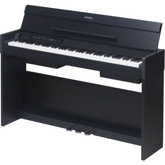 Medeli CP203-BK Andromeda Series 88-Key Weighted Compact Upright Digital Piano, Black