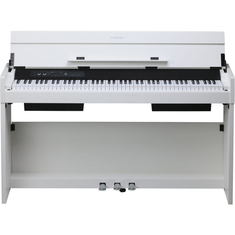 Medeli CP203-WH Andromeda Series 88-Key Weighted Compact Upright Digital Piano, White 