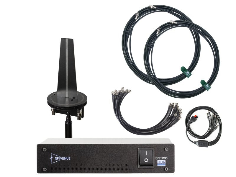 RF Venue D-OMNID5 5-Channel Wireless Mic Pack, Diversity Omni Antenna and 