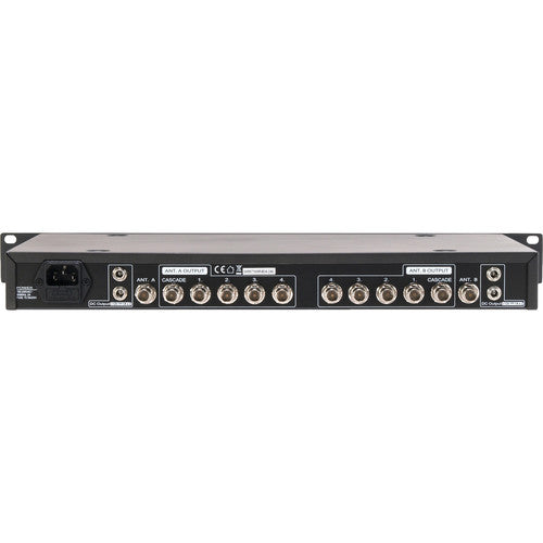 RF Venue DISTRO4 4-channel Antenna Distributor, with RF/DC Power Cables 