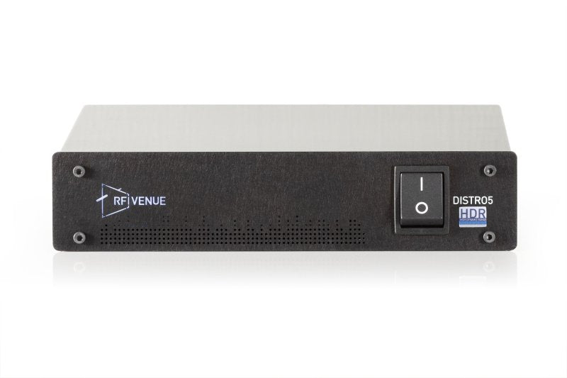 RF Venue DISTRO5HDR 5-Channel HDR Antenna Distribution System for Wireless Microphones 