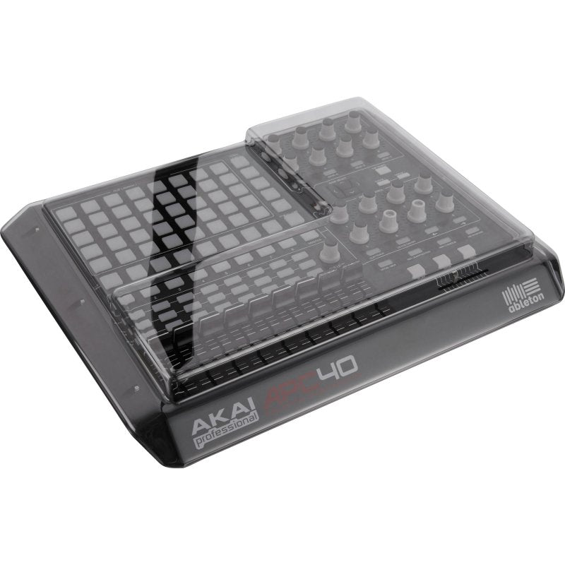 Decksaver LE smoked and clear cover for Akai APC40 producer controller, durable protective dust cover for DJ and studio equipment