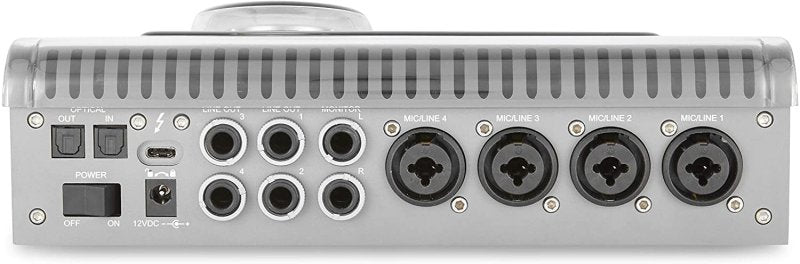 Decksaver Universal Audio Apollo X4 producer controller cover, transparent plastic protective cover for audio interface.