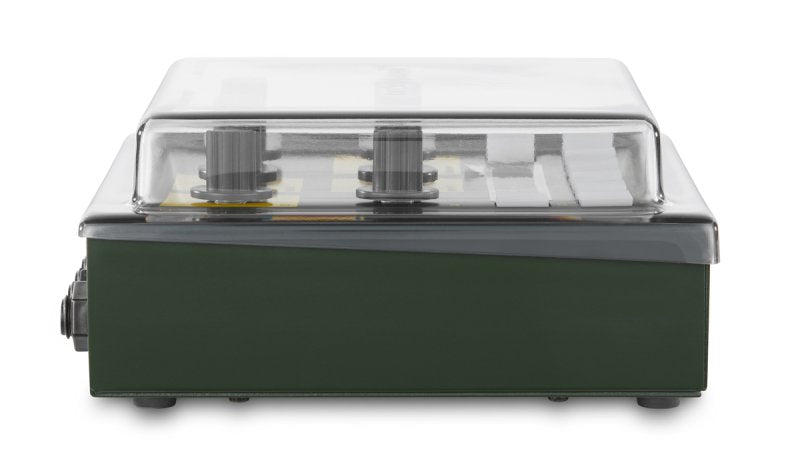 Decksaver Grooveboxes cover for Oto Bim Bam Boum, transparent protective plastic case with precise fit and branding.