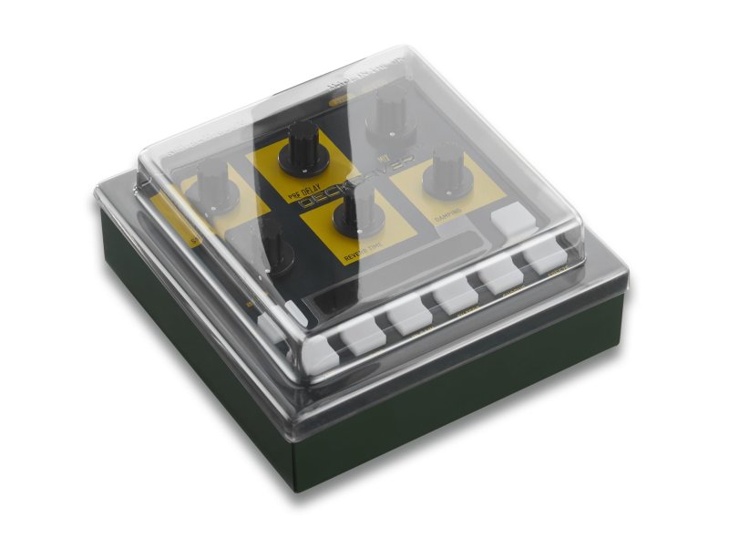 Decksaver Oto Bim Bap Boum groovebox cover protecting music gear in a sleek black design.