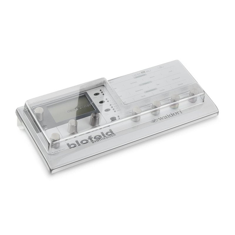Decksaver cover for Waldorf Blofeld and Pulse 2 synthesizers, durable protective cover for electronic music gear.