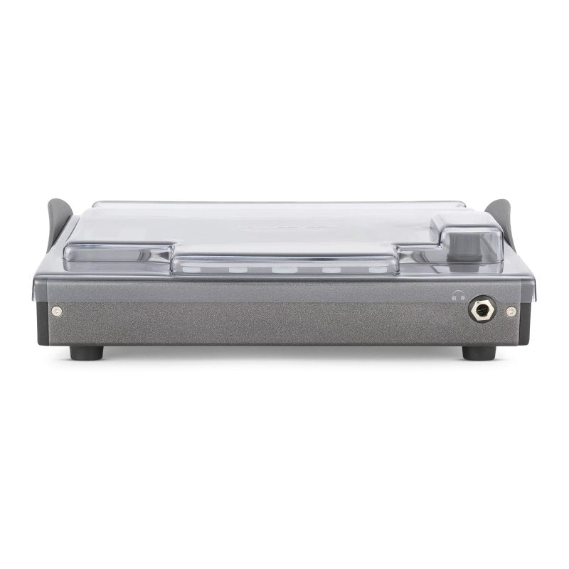 Decksaver cover for Allen & Heath CQ-12T pro audio mixer, clear protective cover with precise fit and durable design.