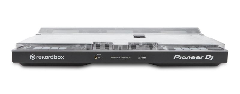 Decksaver Pioneer DDJ-RZX DJ controller cover protecting the equipment from dust and damage.