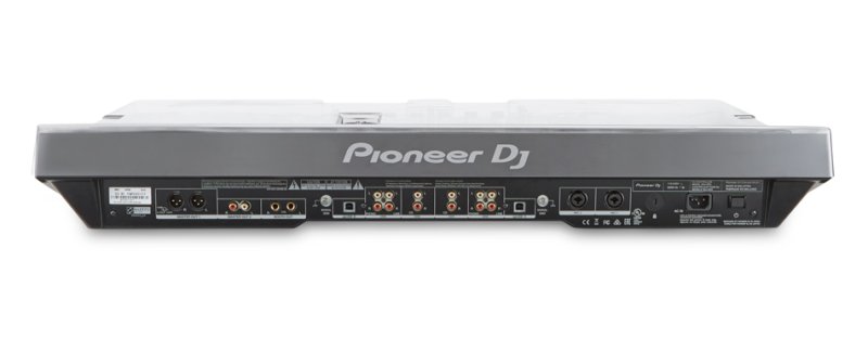 Decksaver Pioneer DDJ-RZX DJ controller cover showing a sleek black protective plastic case for the Pioneer DDJ-RZX.