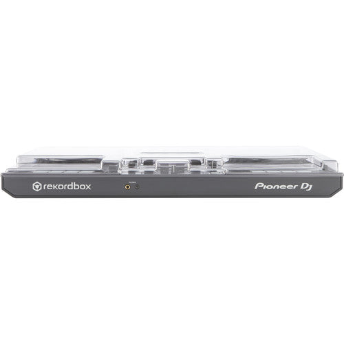 Decksaver Pioneer DDJ-1000 DJ controller cover showing a clear protective acrylic cover on the controller for safe storage.