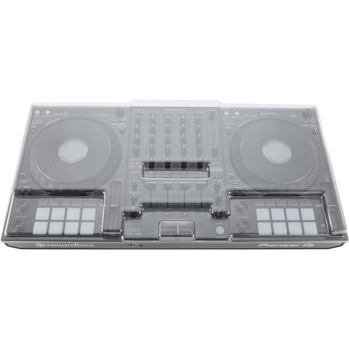 Decksaver Pioneer DDJ-1000 DJ controller cover showing a clear, custom-fit protective case on the DJ controller.