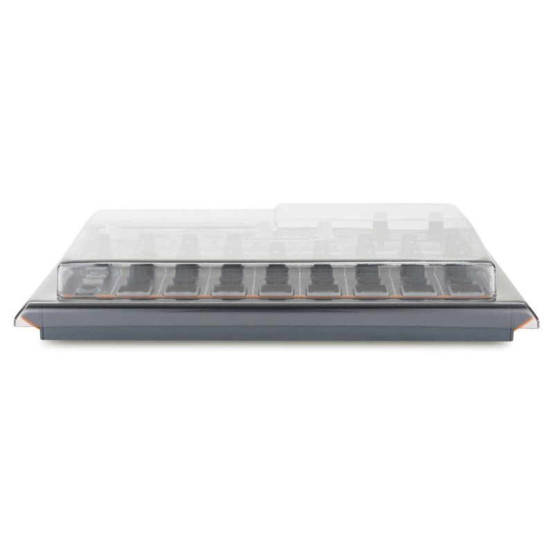 Decksaver Arturia Drumbrute Impact cover protecting groovebox from dust and damage, made for Arturia Drumbrute Impact hardware.