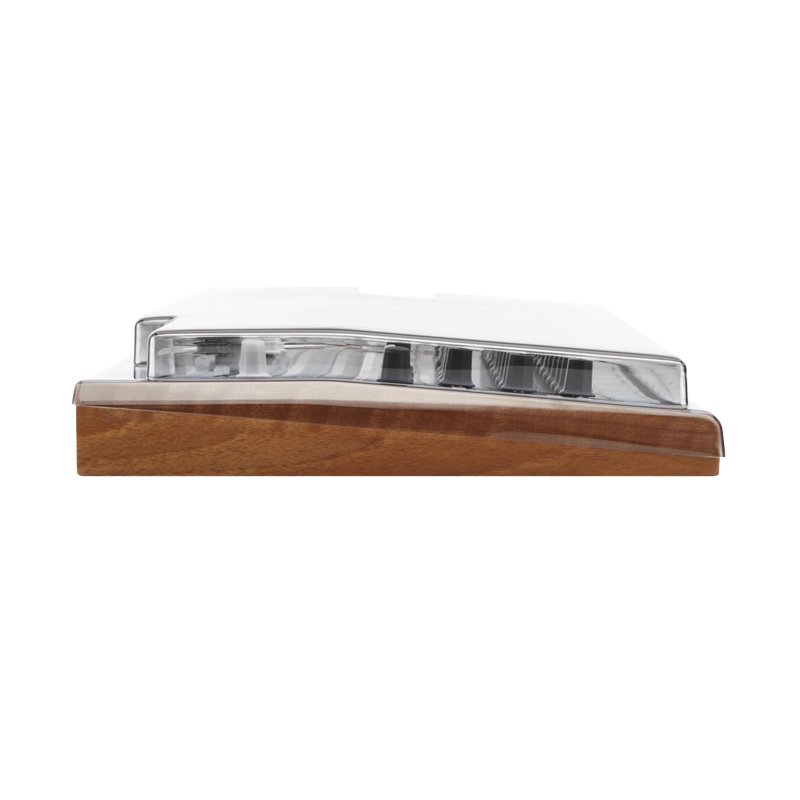 Decksaver cover for Arturia DrumBrute groovebox, clear protective plastic cover with precise cutouts for ports and controls.