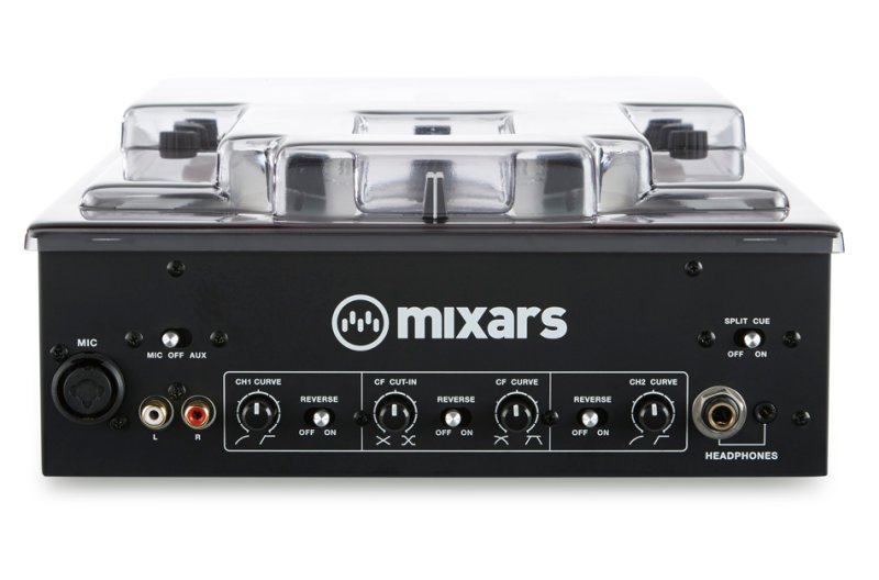 Decksaver DJ mixer cover for Mixars Duo and Duo MK2 scratch mixers, transparent protective case for DJ equipment