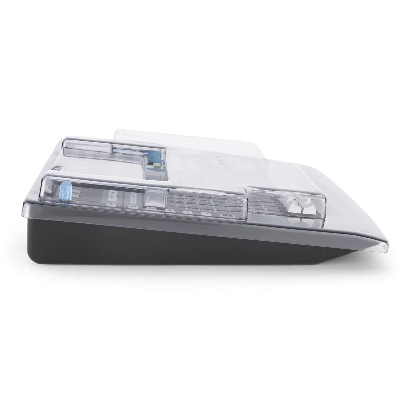 Decksaver cover for PreSonus Faderport 8 pro audio mixer, transparent protective plastic shield with cutouts for controls