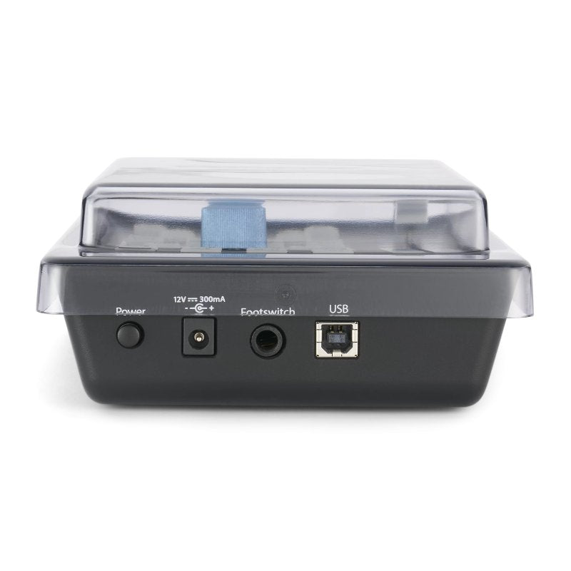 Decksaver cover for PreSonus Faderport pro audio mixer, transparent protective plastic case on the device.