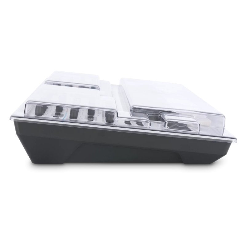 Decksaver cover for Roland Gaia 2 synthesizer, clear protective plastic case with cutouts for controls and ports.