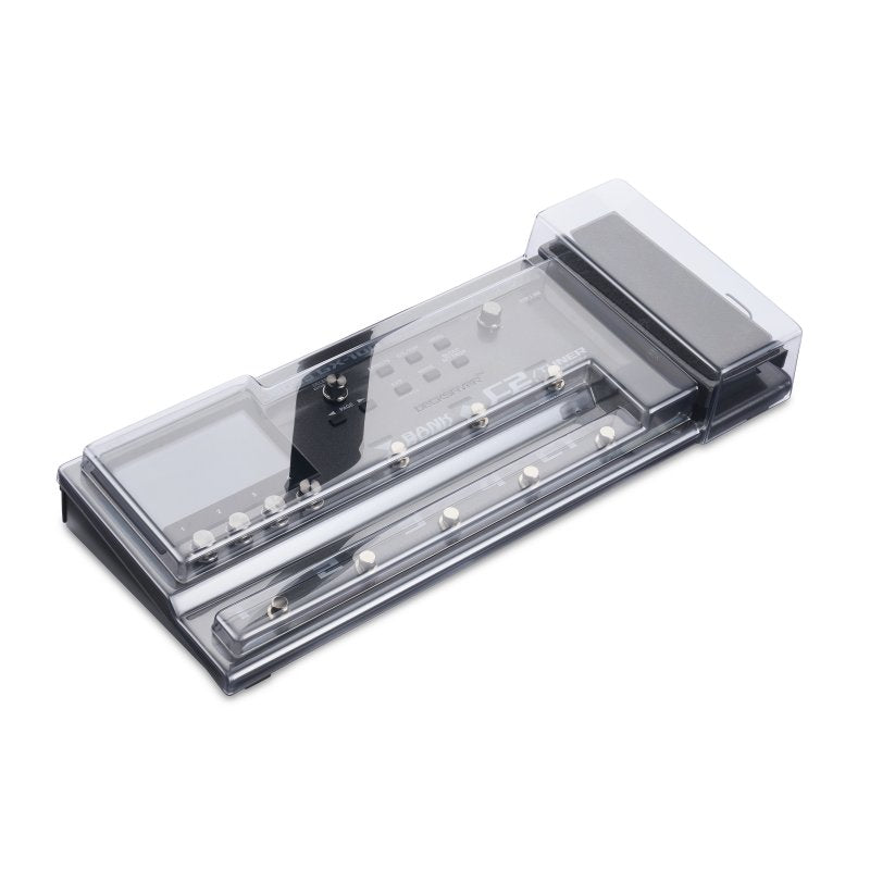 Decksaver effect pedal cover for Boss GX-100 guitar effects pedal, made of durable transparent material.