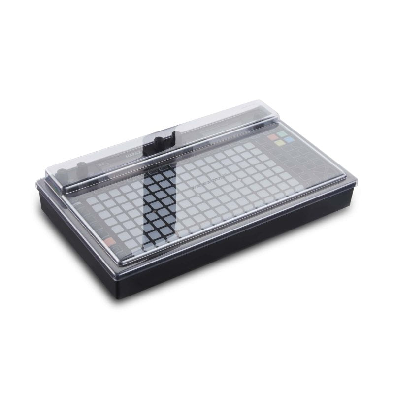Decksaver cover for Squarp Hapax producer controller, clear protective plastic case with precise fit and durable material.