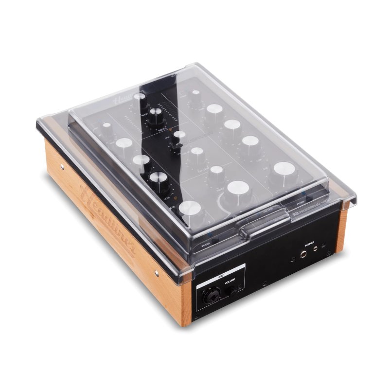 Decksaver Headliner R2 DJ mixer cover, soft-fit protective cover for R2 model, durable plastic material, designed for DJ equipment.