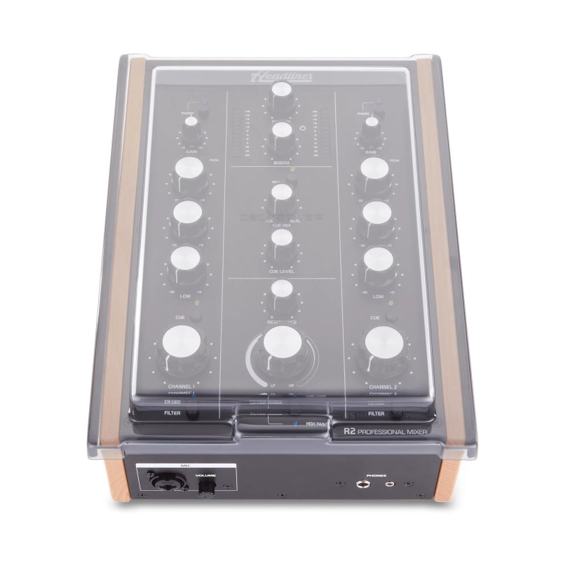 Decksaver Headliner R2 DJ mixer cover by Decksaver, soft-fit protective cover for DJ equipment with a sleek design.