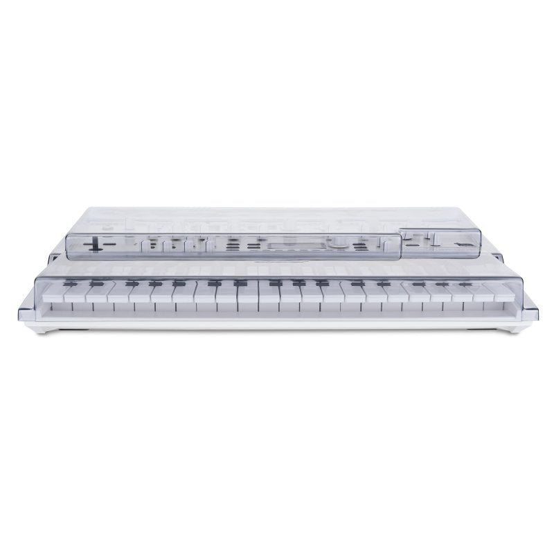 Decksaver cover for Korg King Korg NEO synthesizer, durable protective synthetic cover shown on the device.