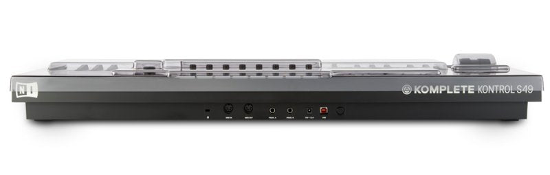 Decksaver Native Instruments Kontrol S49 MK2 keyboard cover, durable plastic protector for MIDI controller.