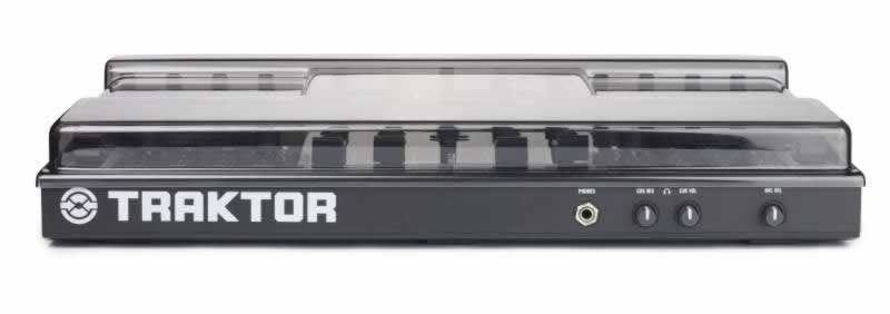 Decksaver smoked clear cover for NI Kontrol S4 and S4 MK2 DJ controllers, protecting the equipment from dust and damage.