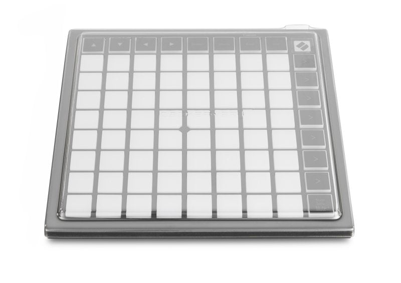 Decksaver cover for Novation Launchpad Mini producer controller, protective clear plastic case showing fit and design.