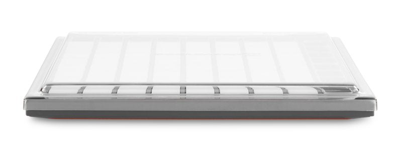Decksaver cover for Novation Launchpad Mini producer controller, clear protective plastic casing for safe transport and storage.