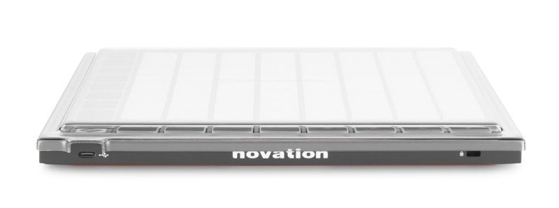 Decksaver cover for Novation Launchpad X producer controller, clear protective cover designed for durable, snug fit.