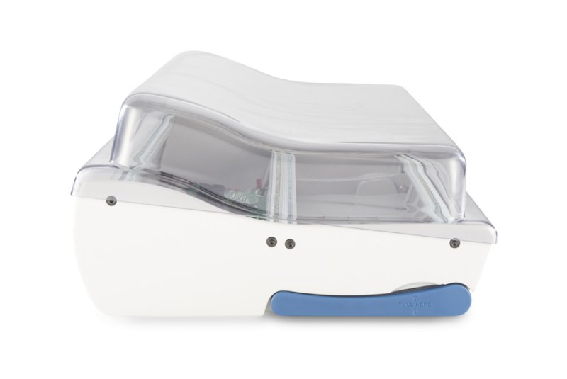 Decksaver Tiptop Audio Mantis synthesizer cover protecting the device from dust and damage, made of durable, clear plastic.