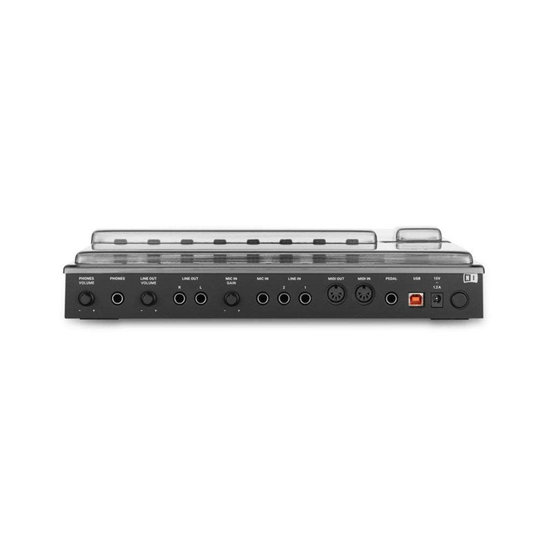 Decksaver smoked clear screen protector for NI Maschine MK3 producer controller, durable and precision-fit cover for protection.