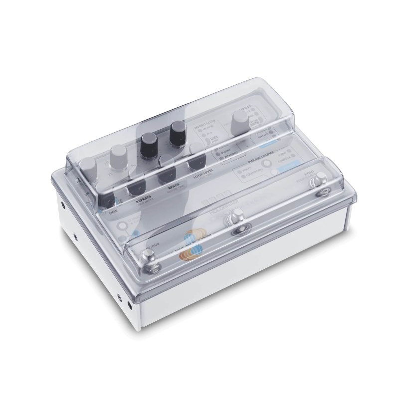 Decksaver effect pedal cover for Hologram Electronics Microcosm, protective plastic case for pedal durability and dust protection