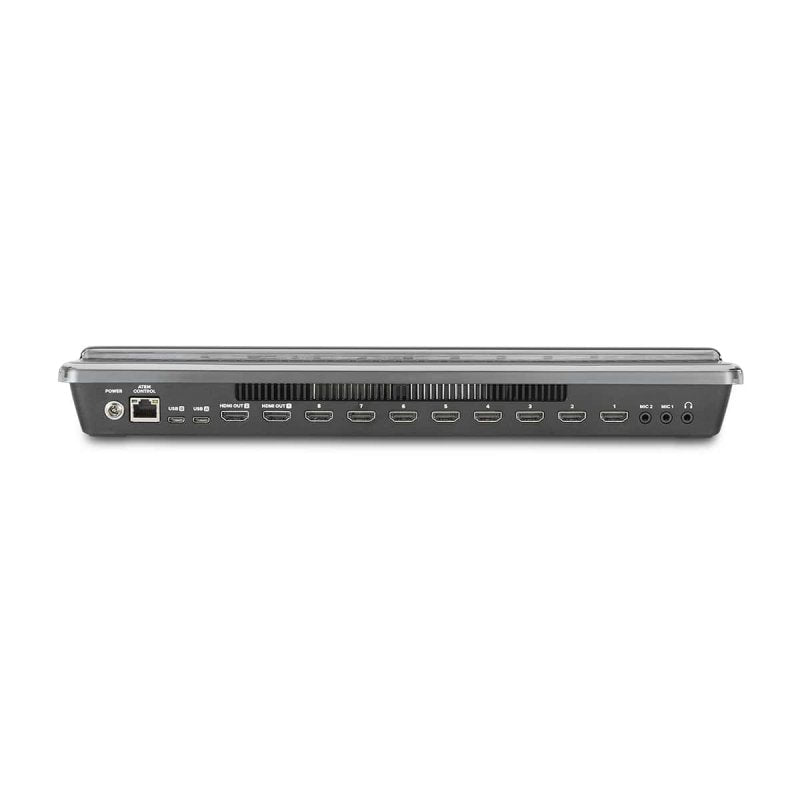 Decksaver Blackmagic ATEM Mini Extreme producer controller cover showing snug fit and durable black protective material.