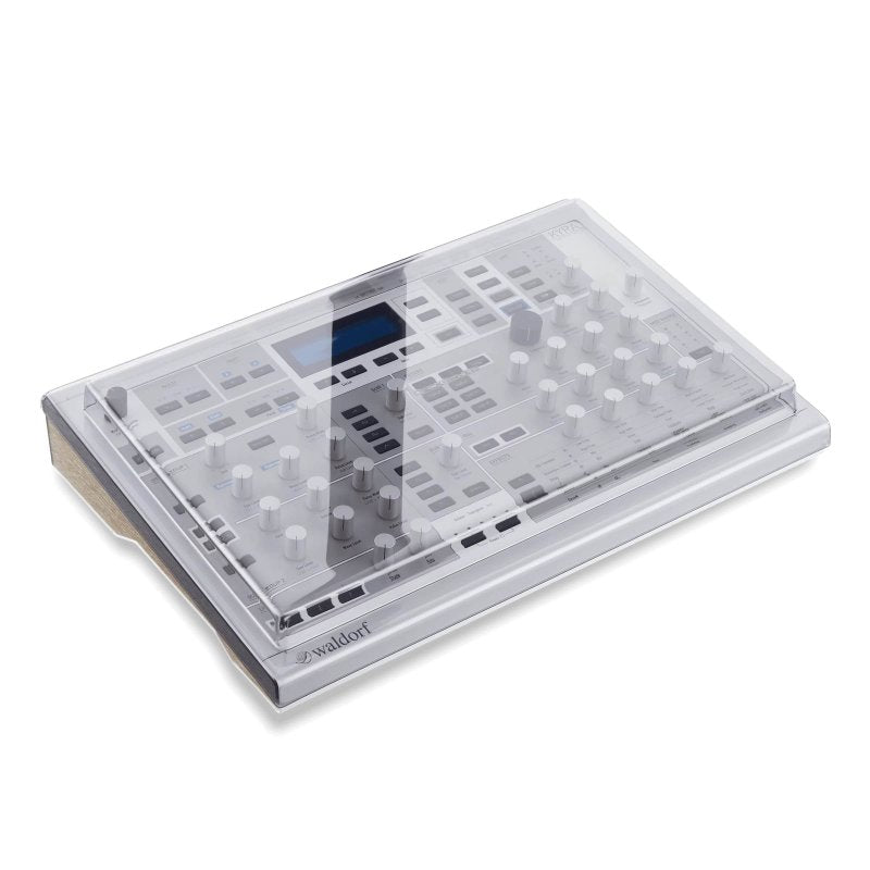 Decksaver synth cover for Iridium, M, and KYRA synthesizers, designed to protect electronic equipment from dust and damage.
