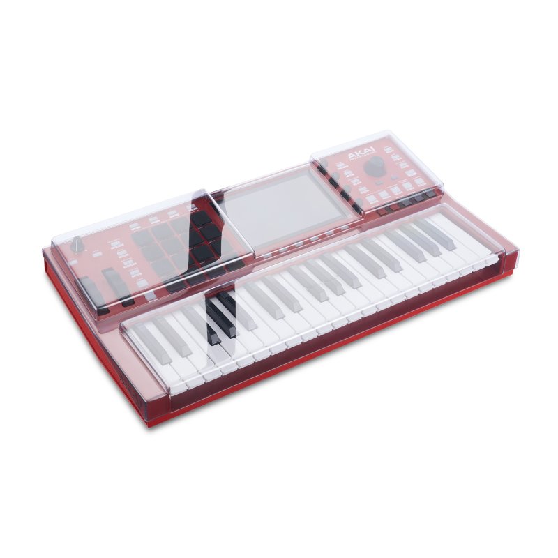 Decksaver cover for AKAI Professional MPC 37 keys synthesizer, protective plastic cover for keyboard gear.