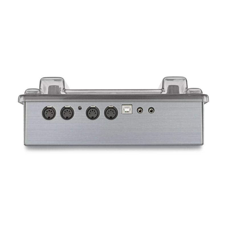 Decksaver cover for MIDI arpeggiator device NDLR, groovebox protective case, clear plastic material, fits securely over the NDLR groovebox.