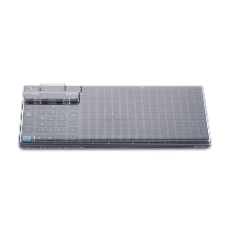 Decksaver groovebox cover for Oxi Instruments Oxi One, protective plastic case designed for durability and dust protection.
