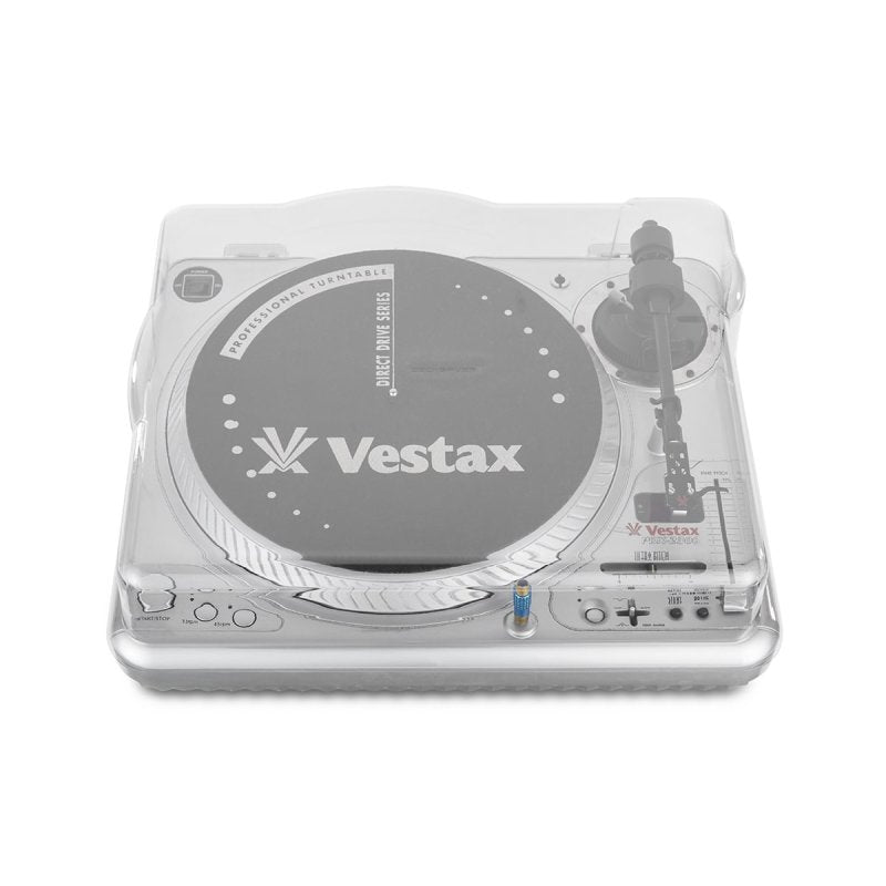 Decksaver turntable cover for Vestax PDX-2000 and PDX-3000 turntables, made of durable protective material.
