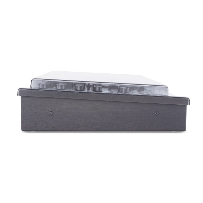 Decksaver cover for Perkons HD-01 synthesizer, clear protective plastic cover with custom fit for the device.