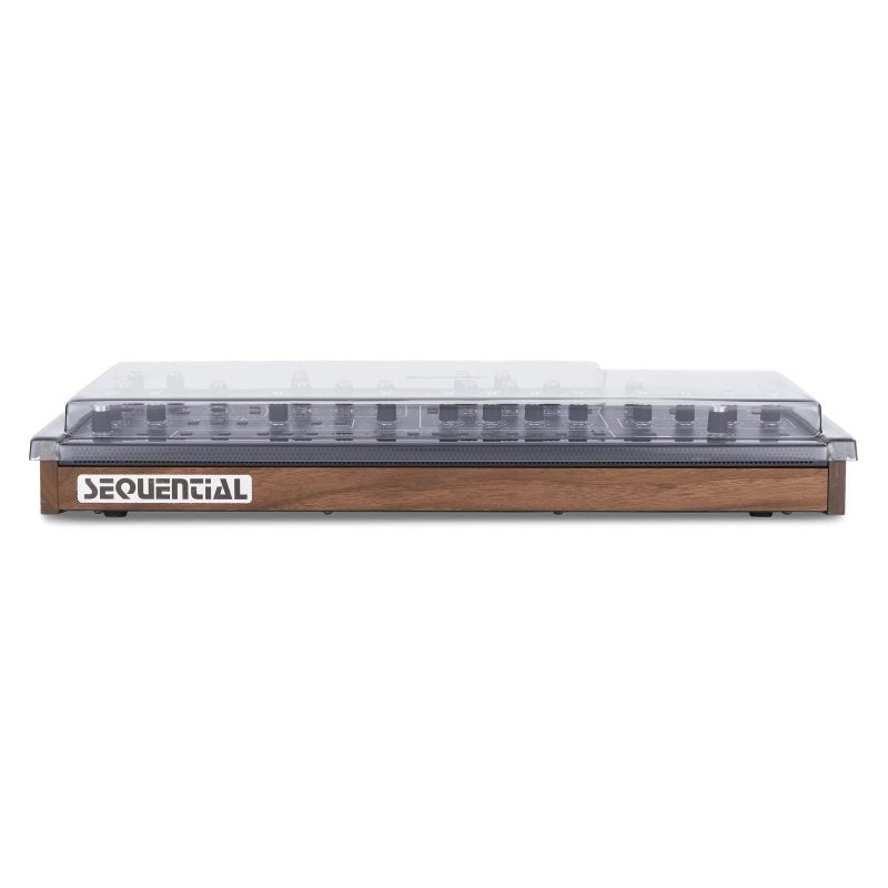 Decksaver cover for Dave Smith Instruments Sequential Prophet 5 and 10 desktop synthesizers, soft-fit protective synth cover.