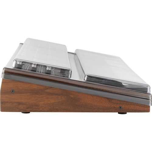 Decksaver cover for Dave Smith Instruments Prophet-6 synthesizer, transparent protective cover showing precise fit and durable material.