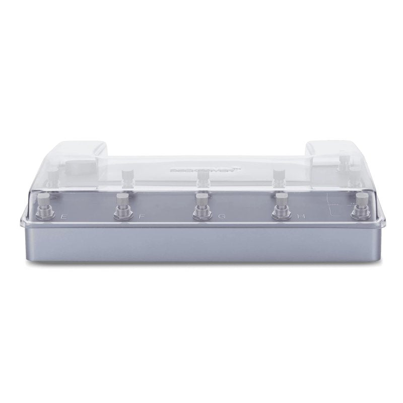 Decksaver effect pedal cover for Quad Cortex, durable transparent protective case for pedal and electronics.