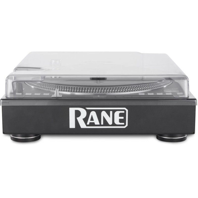 Decksaver Rane Twelve MKII turntable controller cover, clear protective plastic case for DJ equipment, durable and lightweight design.